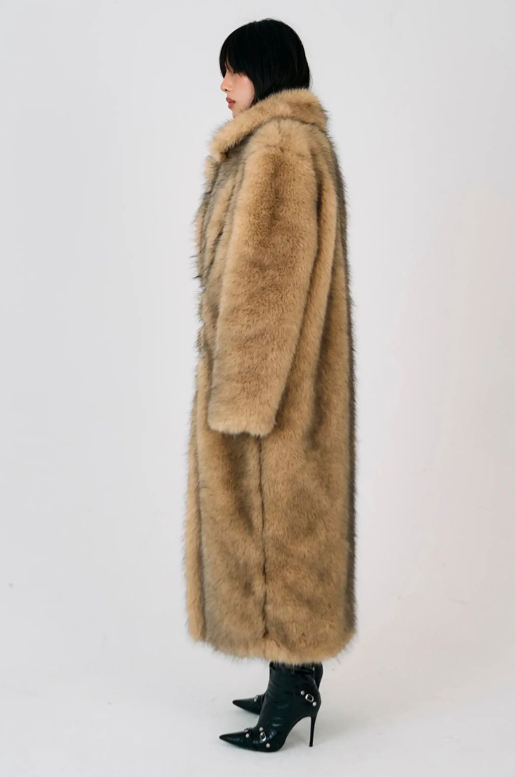 The Ragged Priest Tara Maxi Faux Fur Coat