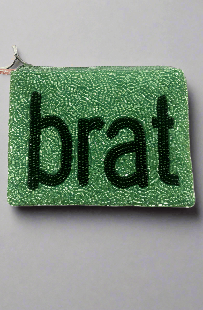 Tiana Designs Hand Beaded BRAT Coin Purse Purse by Tiana New York as seen on celebrities