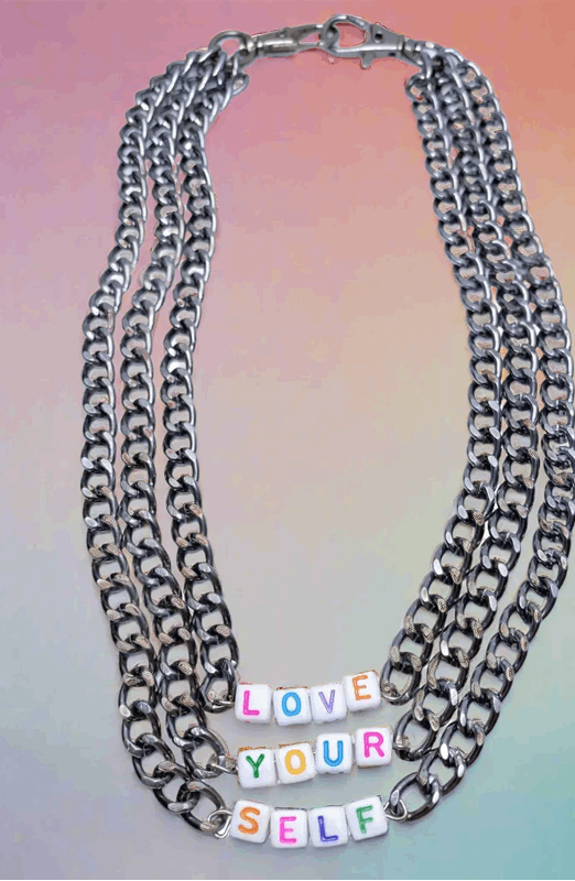 Trixy Starr Love Your Self Necklace Necklace by Trixy Starr as seen on celebrities