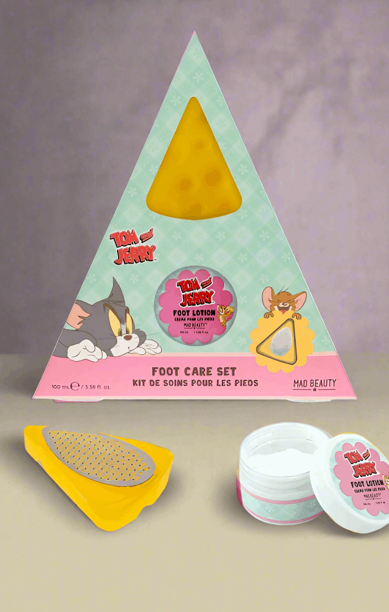 Warner Brothers Tom & Jerry Foot Care Set Beauty Product by Mad Beauty as seen on celebrities