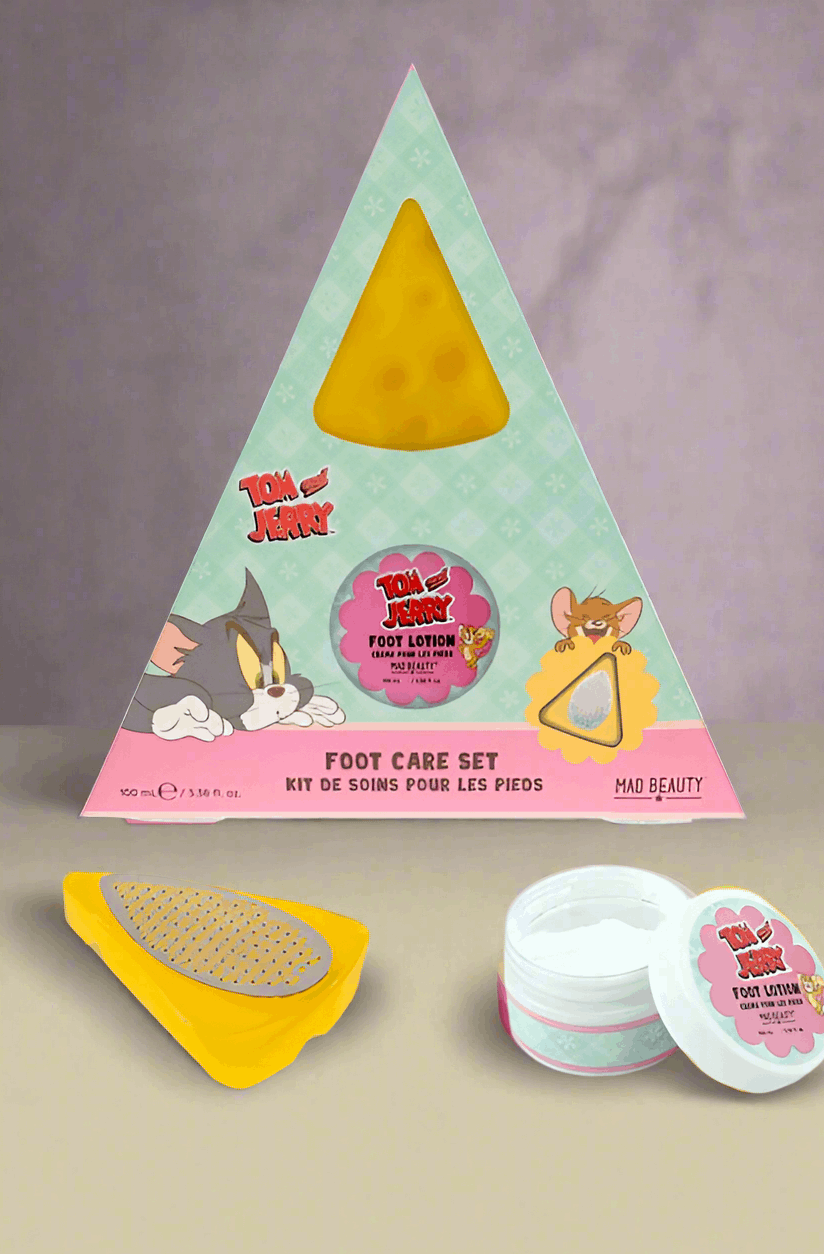 Warner Brothers Tom & Jerry Foot Care Set Beauty Product by Mad Beauty as seen on celebrities