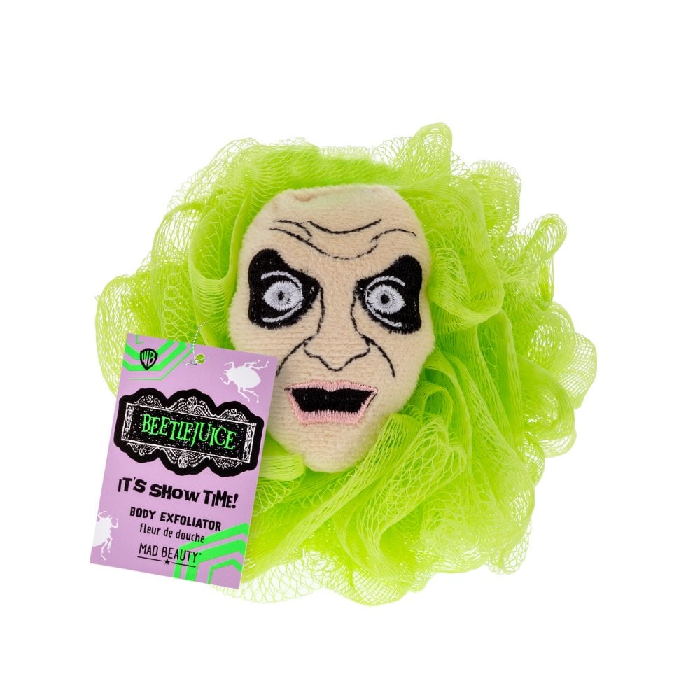 Warner Brothers Beetlejuice Body Exfoliator Beauty Product by Mad Beauty as seen on celebrities