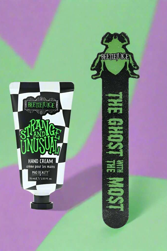 Warner Brothers Beetlejuice Hand Care Set Hand Cream by Mad Beauty as seen on celebrities