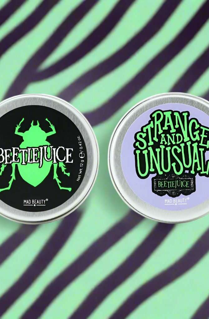 Warner Brothers Beetlejuice Lip Balm Duo Lip Balm by Mad Beauty as seen on celebrities