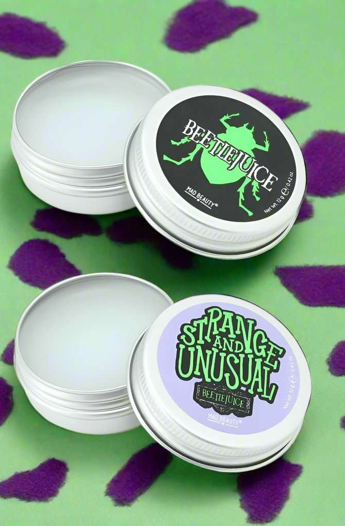 Warner Brothers Beetlejuice Lip Balm Duo Lip Balm by Mad Beauty as seen on celebrities