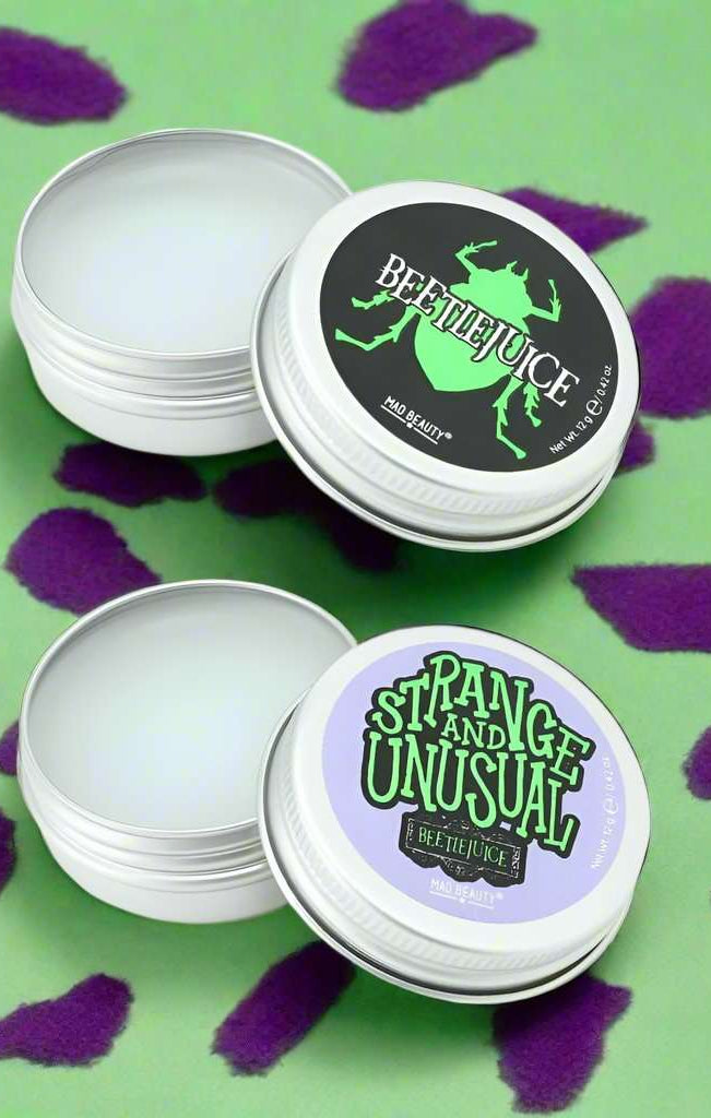 Warner Brothers Beetlejuice Lip Balm Duo Lip Balm by Mad Beauty as seen on celebrities