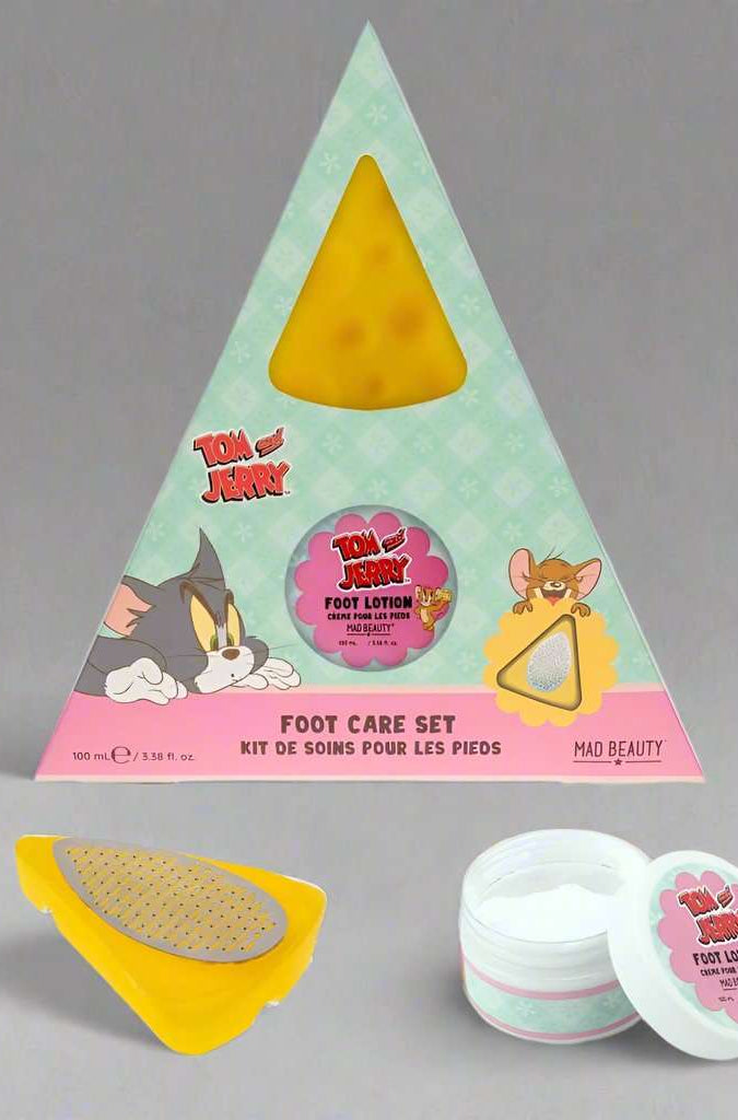 Warner Brothers Tom & Jerry Foot Care Set Beauty Product by Mad Beauty as seen on celebrities