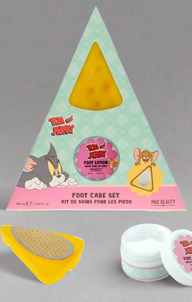 Warner Brothers Tom & Jerry Foot Care Set Beauty Product by Mad Beauty as seen on celebrities