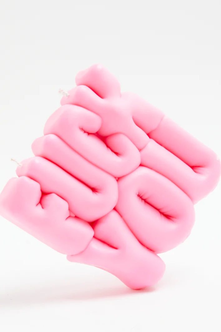 Wavey Casa FUCK You Pink Puffer Candle Candles by Wavey Casa as seen on celebrities