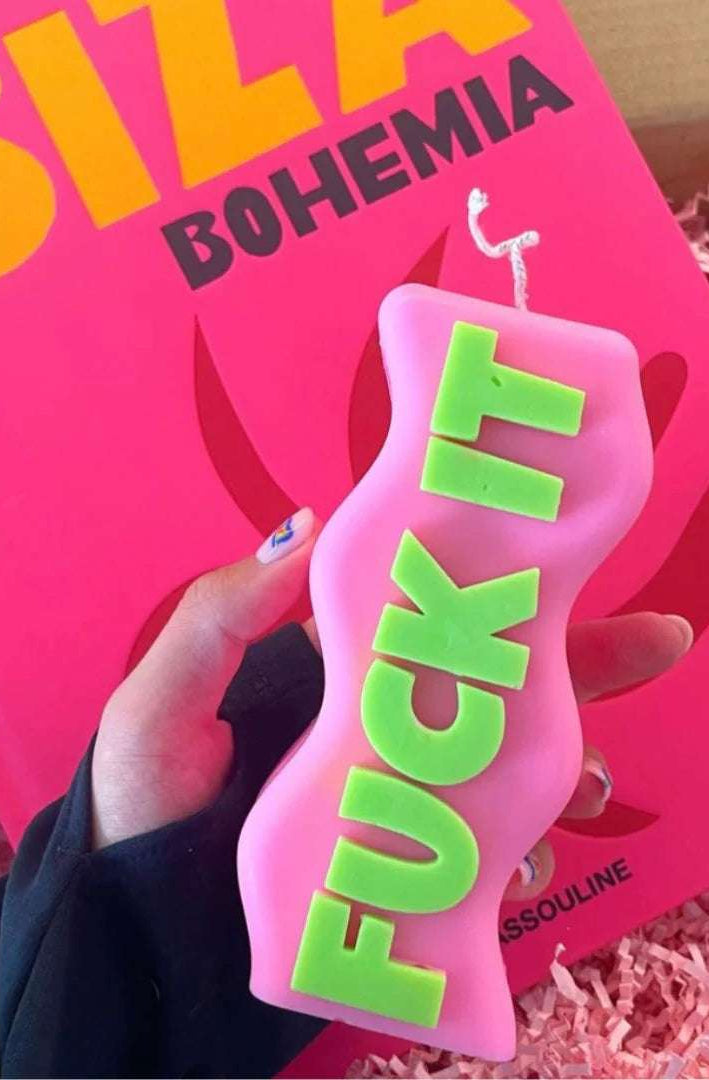 Wavey Casa Fuck It Candle Candles by Wavey Casa as seen on celebrities