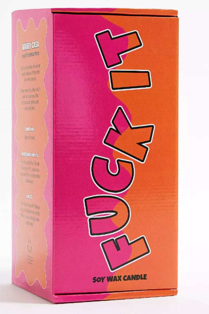 Wavey Casa Fuck It Candle Candles by Wavey Casa as seen on celebrities