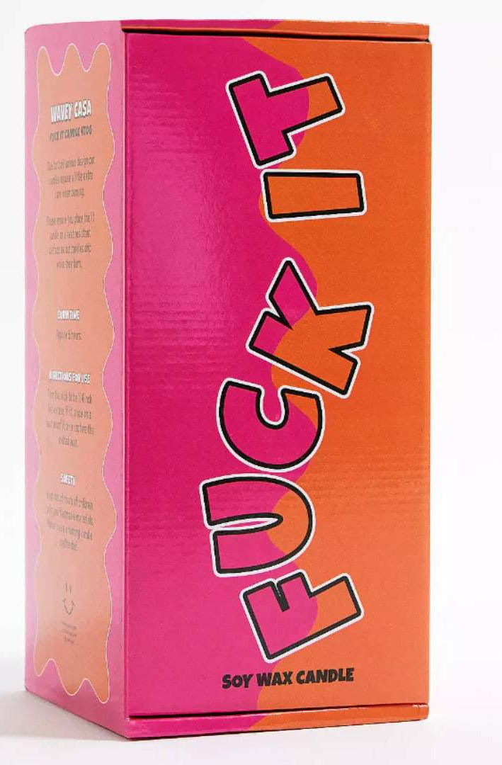 Wavey Casa Fuck It Candle Candles by Wavey Casa as seen on celebrities
