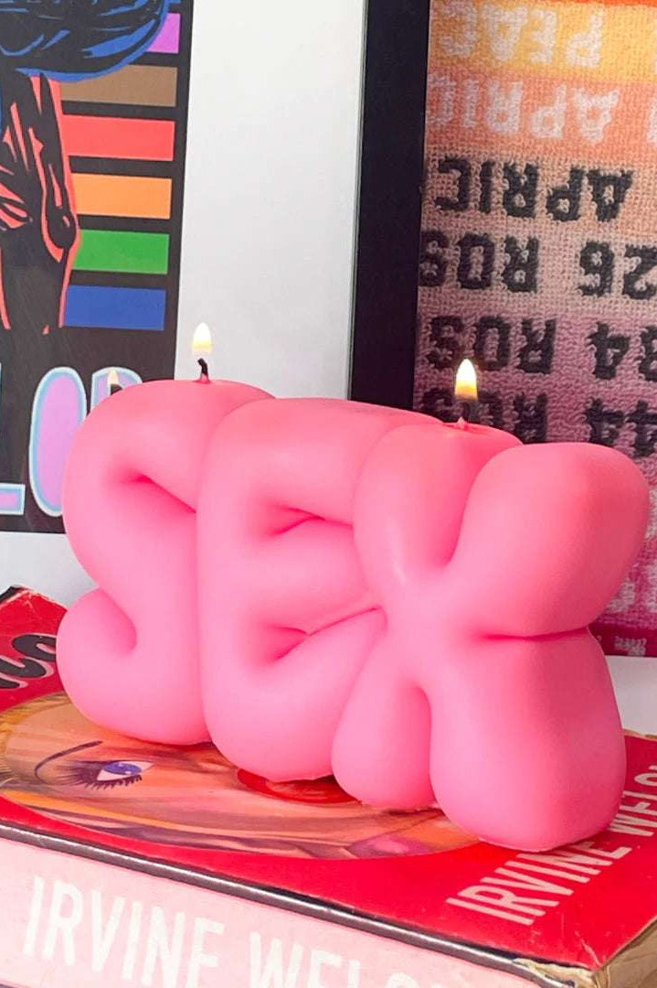 Wavey Casa SEX Pink Puffer Candle Candles by Wavey Casa as seen on celebrities