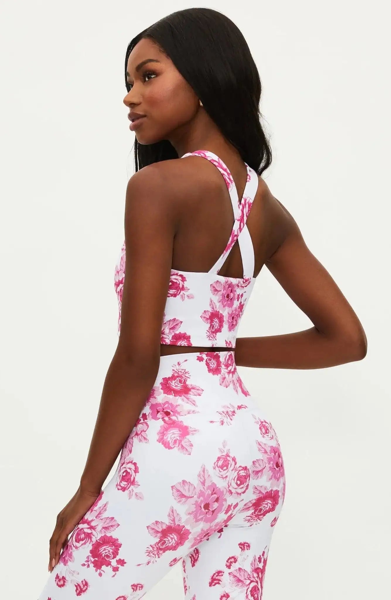 Shop Beach Riot Beach Riot Katya Gym Desert Garden Crop Top as seen on Chloe Sims Crop Top for women – premium loungewear and festival fashion at Spoiled Brat