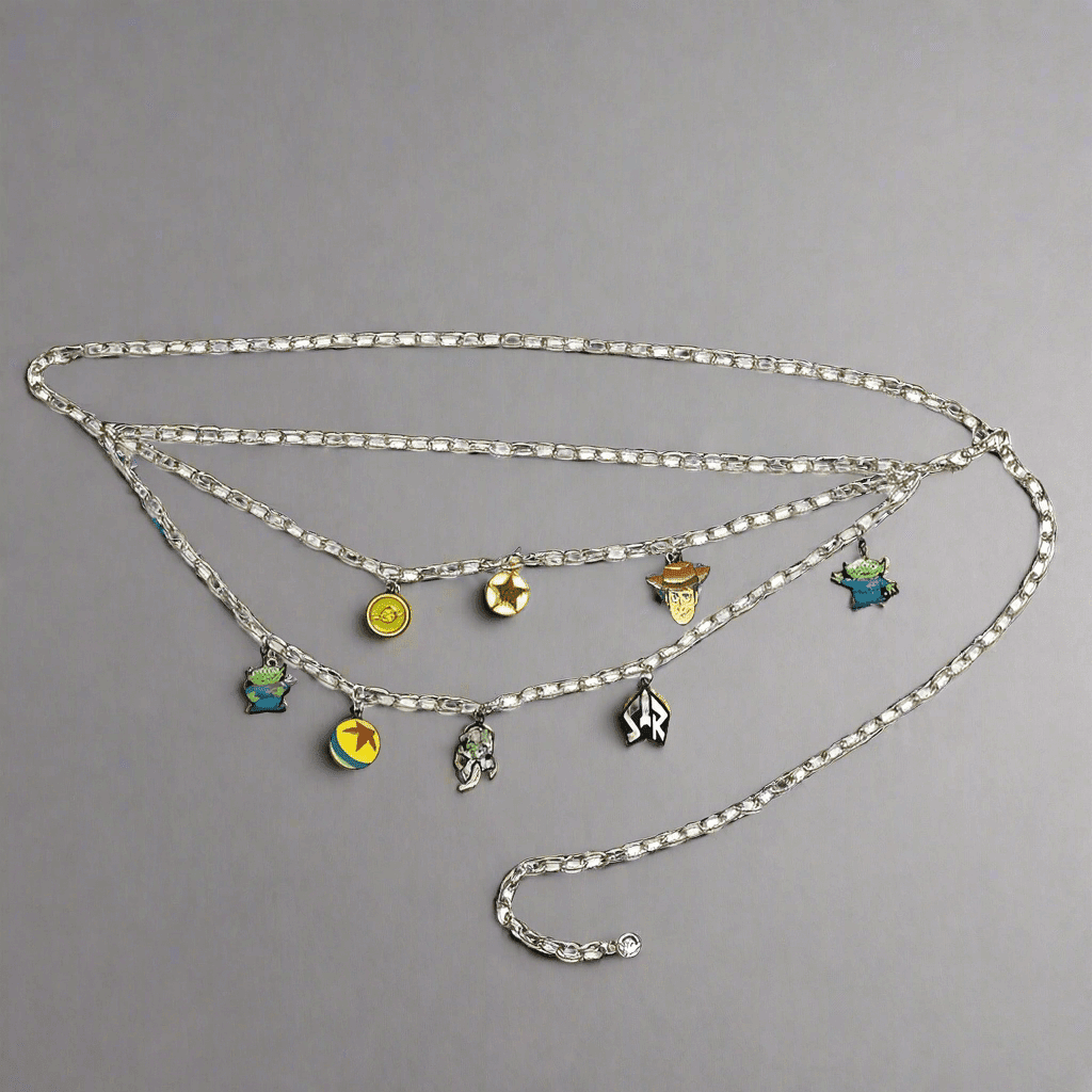 Shop Buckle Down Products Buckle Down Products Disney Toy Story Charm Chain Belt Belt for women – premium loungewear and festival fashion at Spoiled Brat