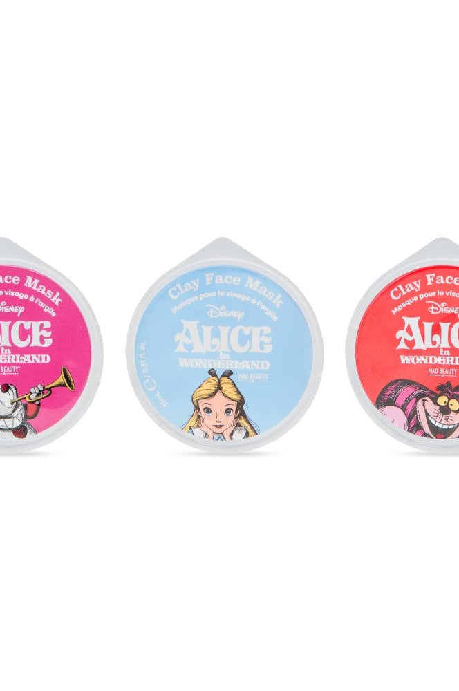 Disney Alice in Wonderland Clay Face Mask Trio Face Mask by Mad Beauty as seen on celebrities