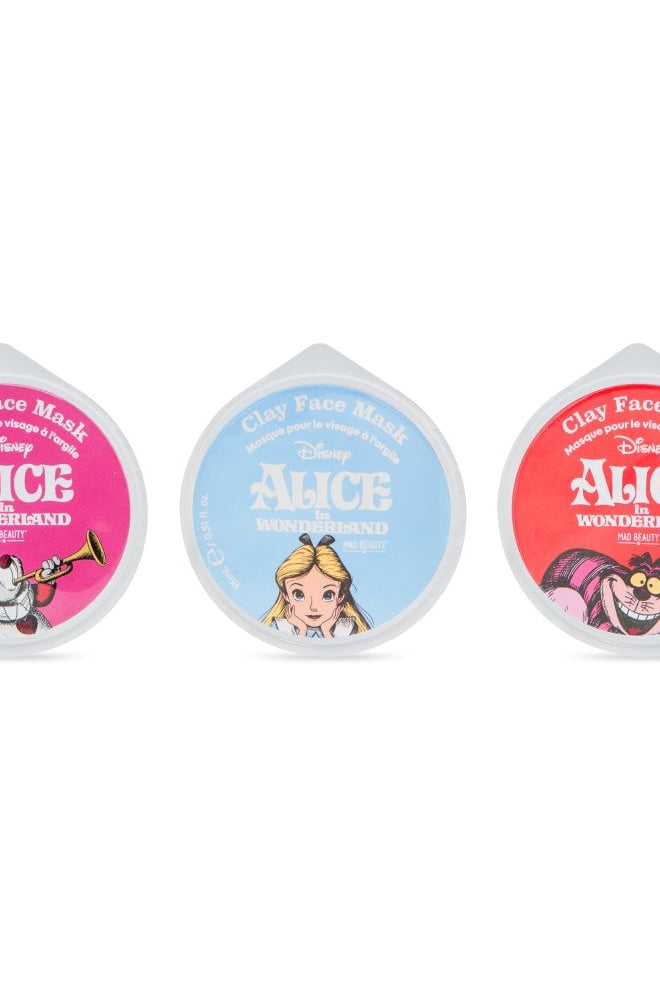 Disney Alice in Wonderland Clay Face Mask Trio Face Mask by Mad Beauty as seen on celebrities