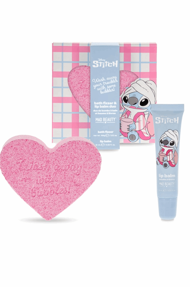 Disney Stitch Pamper Fizzer & Lip Balm