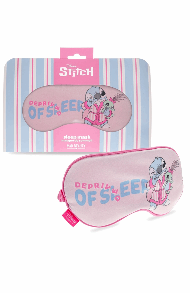Sleep mask with cartoon character packaging on a white background