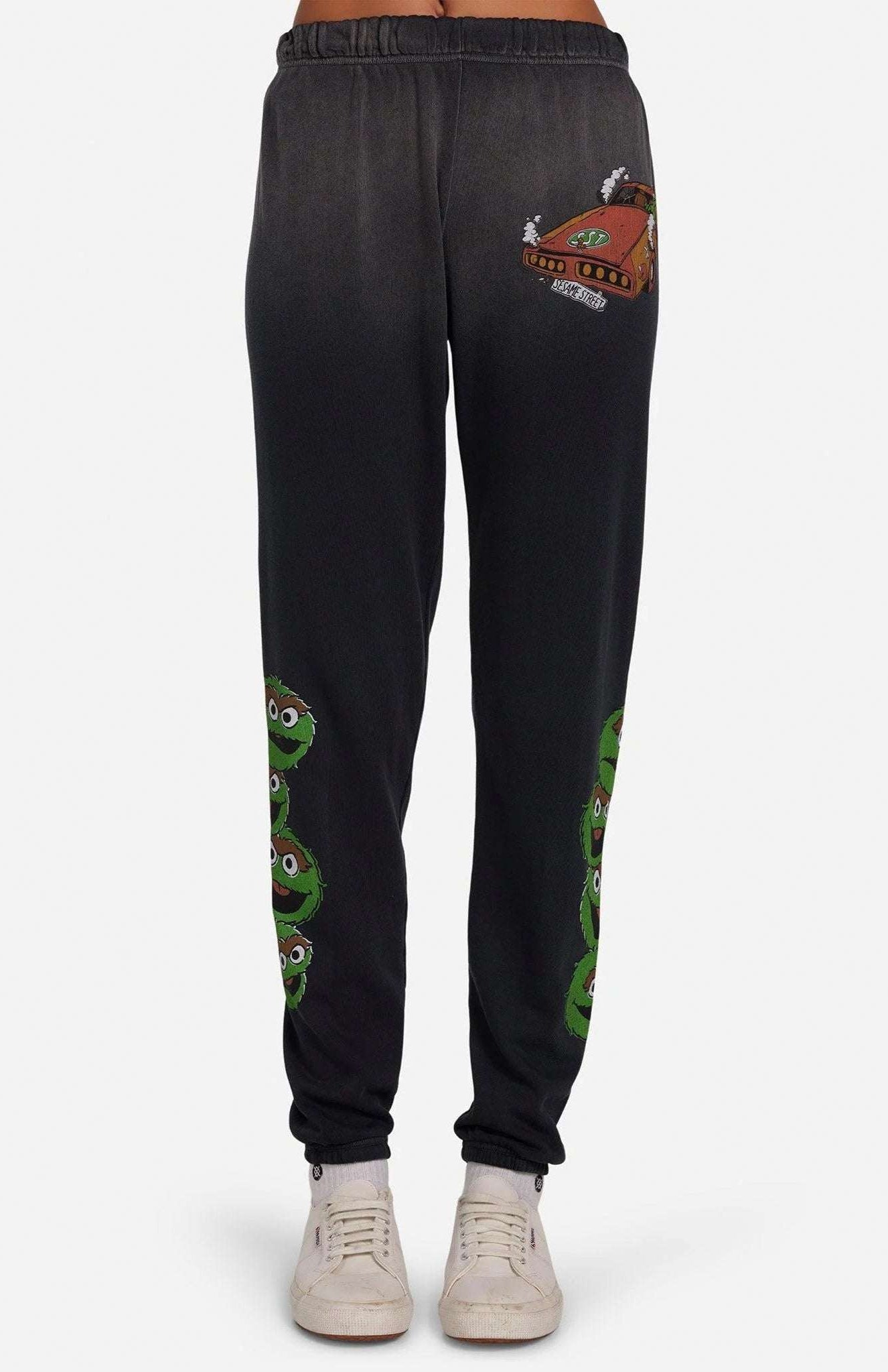 Lauren Moshi Tanzy Oscar The Grouch Racing Joggers Jogging Pants by Lauren Moshi as seen on celebrities