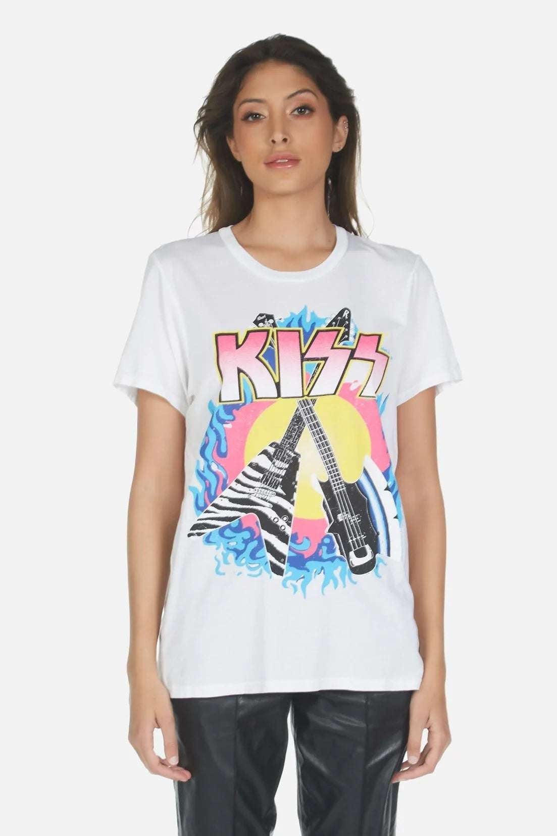 Shop Lauren Moshi Lauren Moshi Wolf KISS Animalize T-Shirt T-Shirt for women – premium loungewear and festival fashion at Spoiled Brat