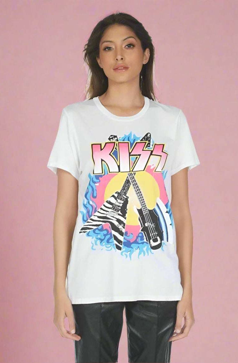 Shop Lauren Moshi Lauren Moshi Wolf KISS Animalize T-Shirt T-Shirt for women – premium loungewear and festival fashion at Spoiled Brat