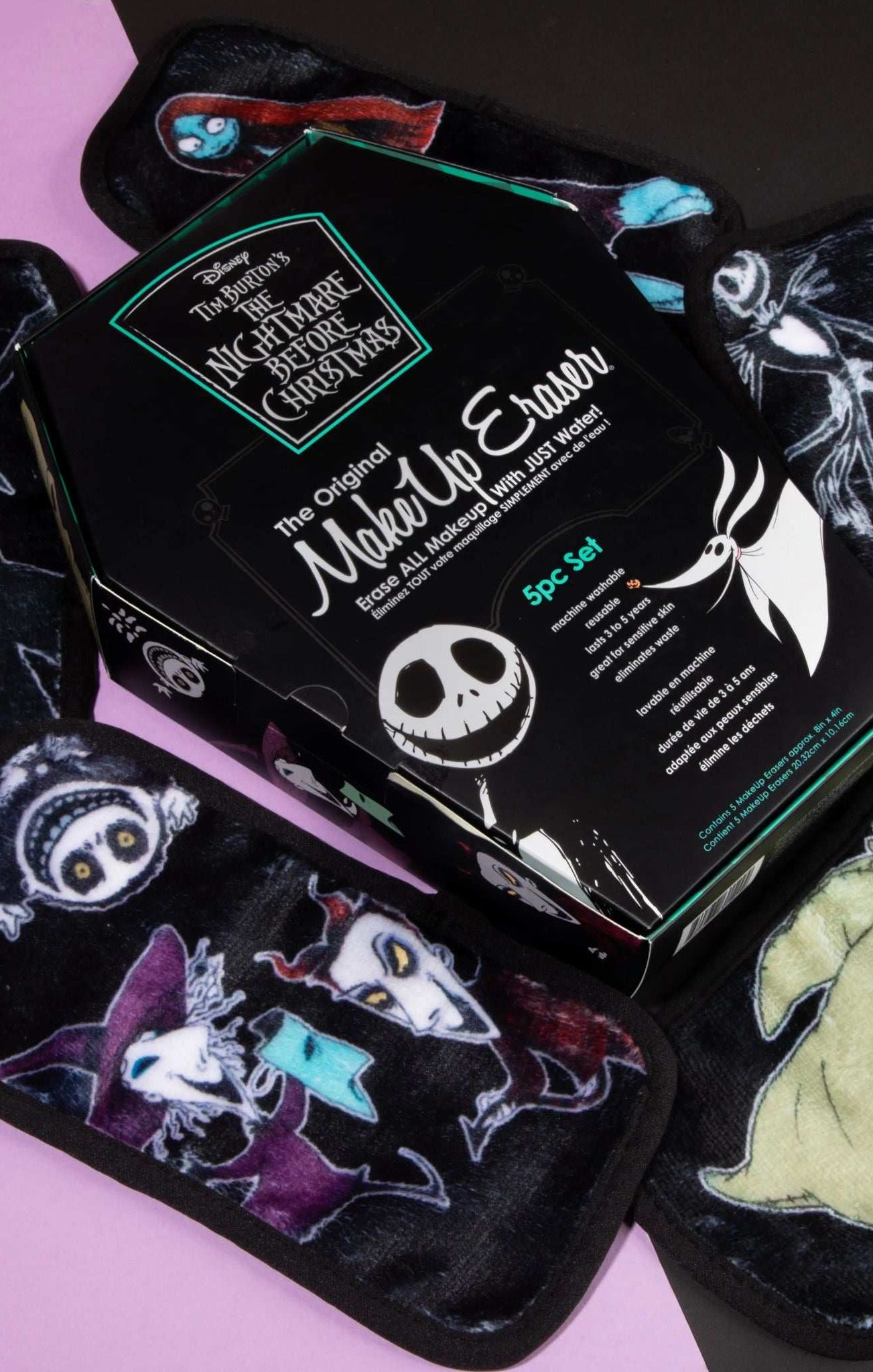 Shop Makeup Eraser Makeup Eraser Disney Nightmare Before Christmas 5pc Mini Set Beauty Product for women – premium loungewear and festival fashion at Spoiled Brat