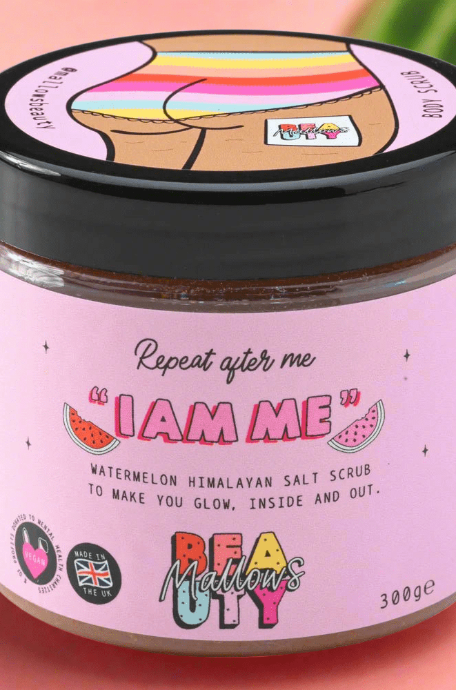 Shop Mallows Beauty Mallows Beauty Watermelon Pink Himalayan Body Scrub Beauty Kit for women – premium loungewear and festival fashion at Spoiled Brat