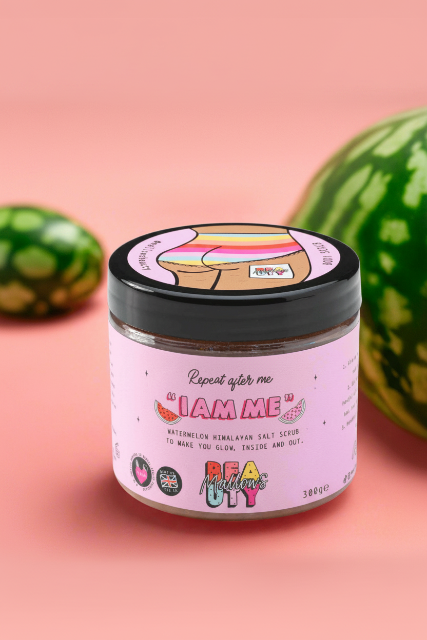 Shop Mallows Beauty Mallows Beauty Watermelon Pink Himalayan Body Scrub Beauty Kit for women – premium loungewear and festival fashion at Spoiled Brat