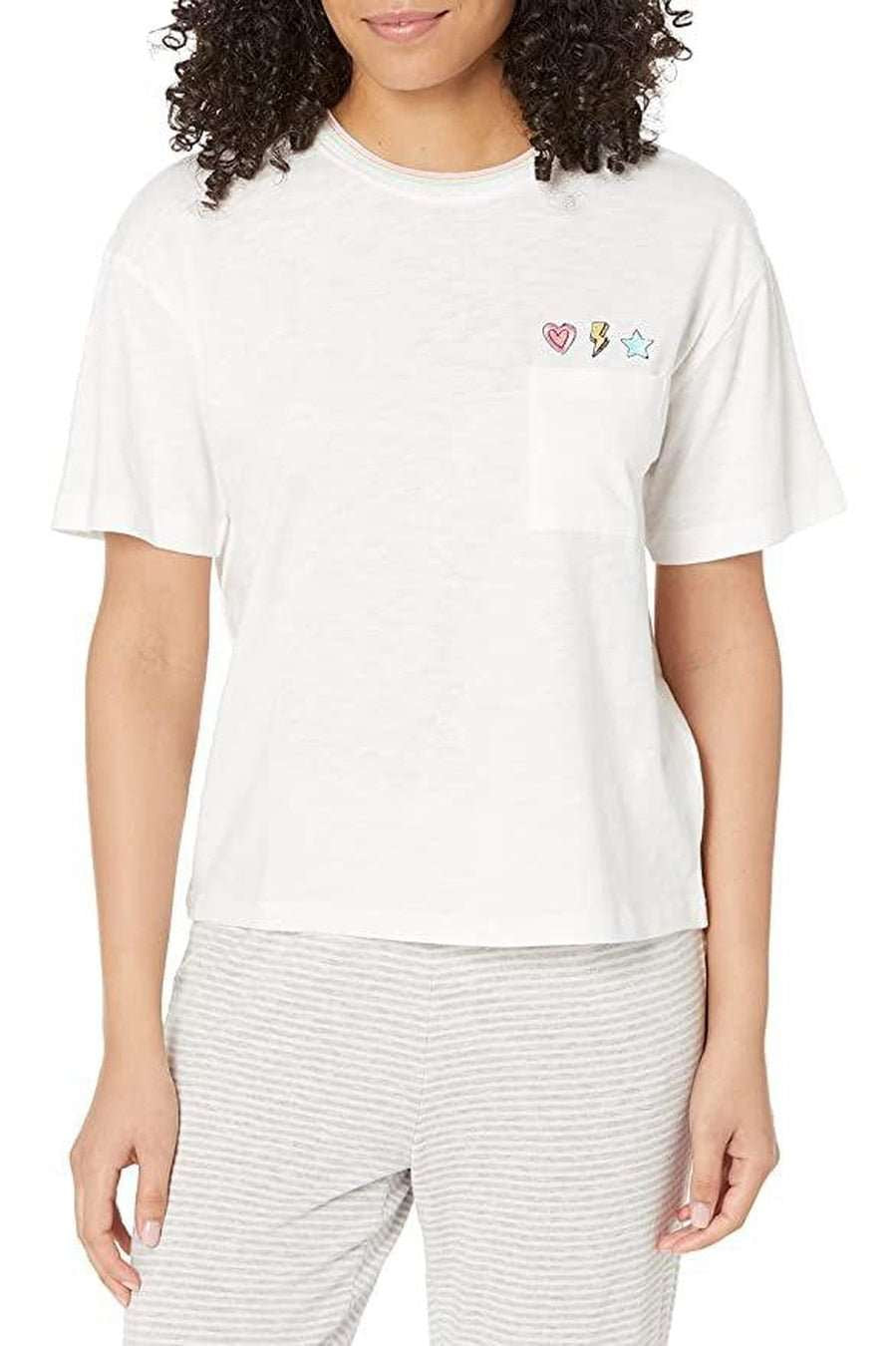 Shop PJ Salvage PJ Salvage One Love Embroidered T-Shirt T-Shirt for women – premium loungewear and festival fashion at Spoiled Brat