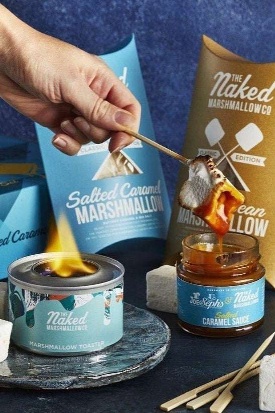 Shop Naked Marshmallow Salted Caramel Lovers Marshmallow Toasting Kit Gift Set Gifts for women – premium loungewear and festival fashion at Spoiled Brat