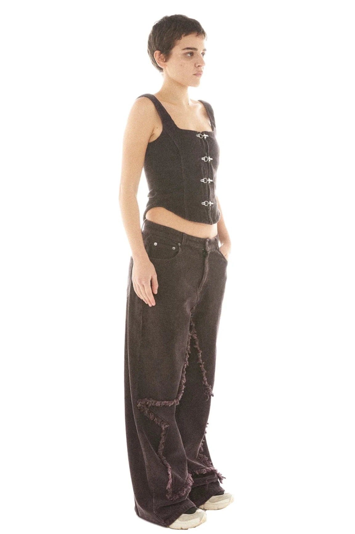 Shop Basic Pleasure Mode Basic Pleasure Mode Hot Chocolate Corset Top Corset for women – premium loungewear and festival fashion at Spoiled Brat