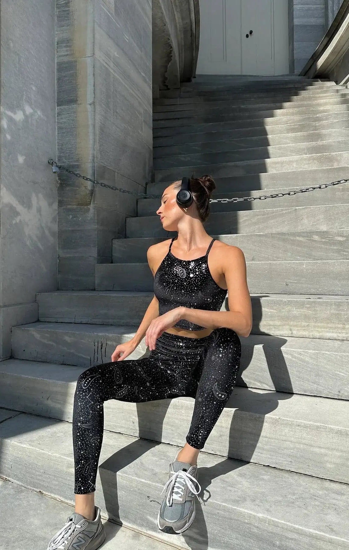 Beach Riot Anna Shooting Stars Gym Bra Top as seen on Malin Andersson - Spoiled Brat