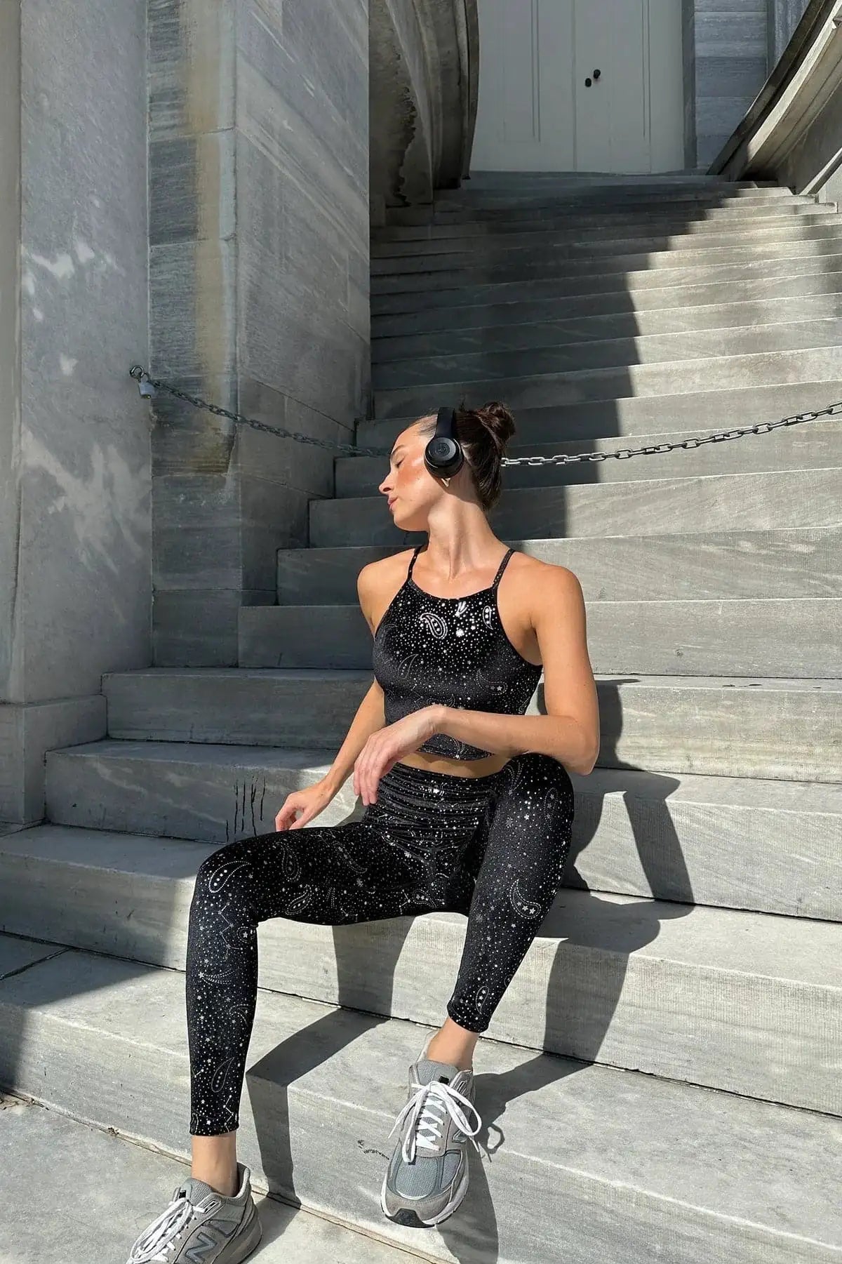 Beach Riot Anna Shooting Stars Gym Bra Top as seen on Malin Andersson - Spoiled Brat