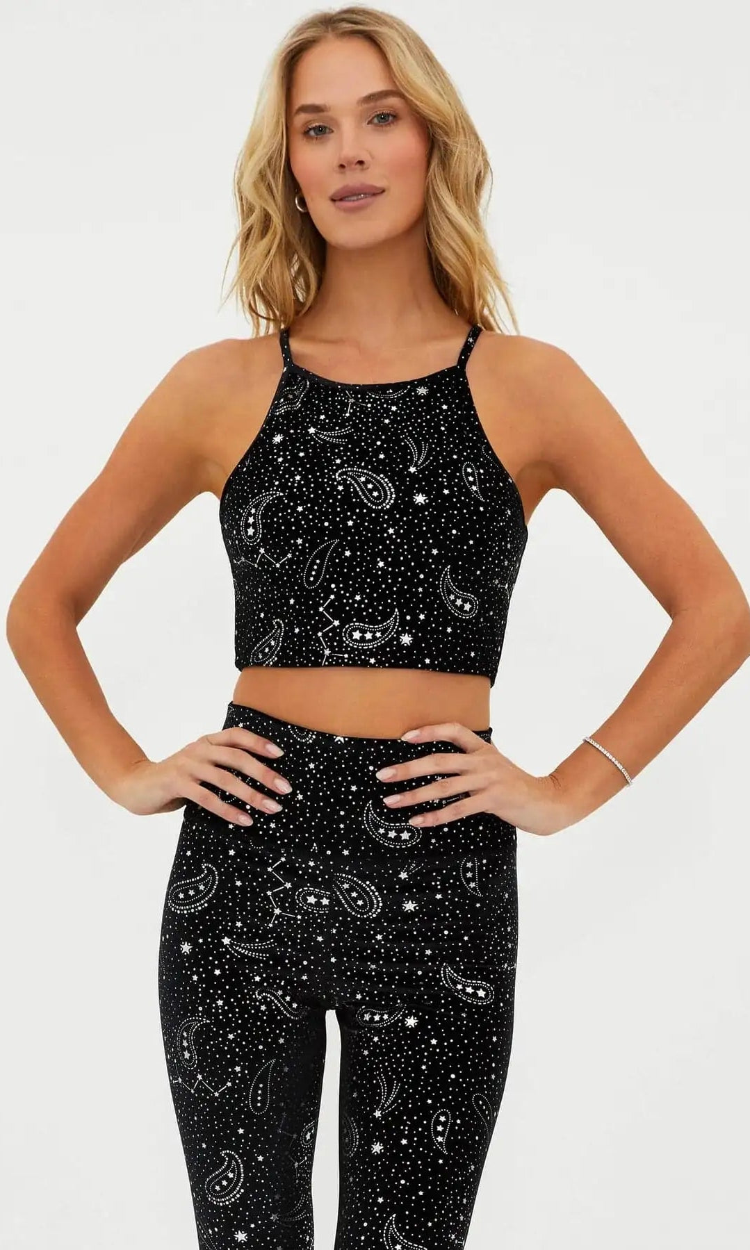 Beach Riot Anna Shooting Stars Gym Bra Top as seen on Malin Andersson - Spoiled Brat