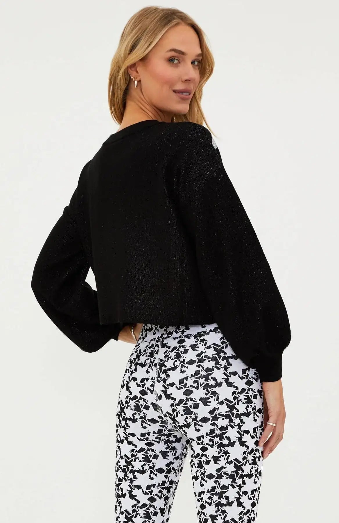 Shop Beach Riot Beach Riot Ava Silver Star Sweater as seen on Malin Andersson Sweater for women – premium loungewear and festival fashion at Spoiled Brat