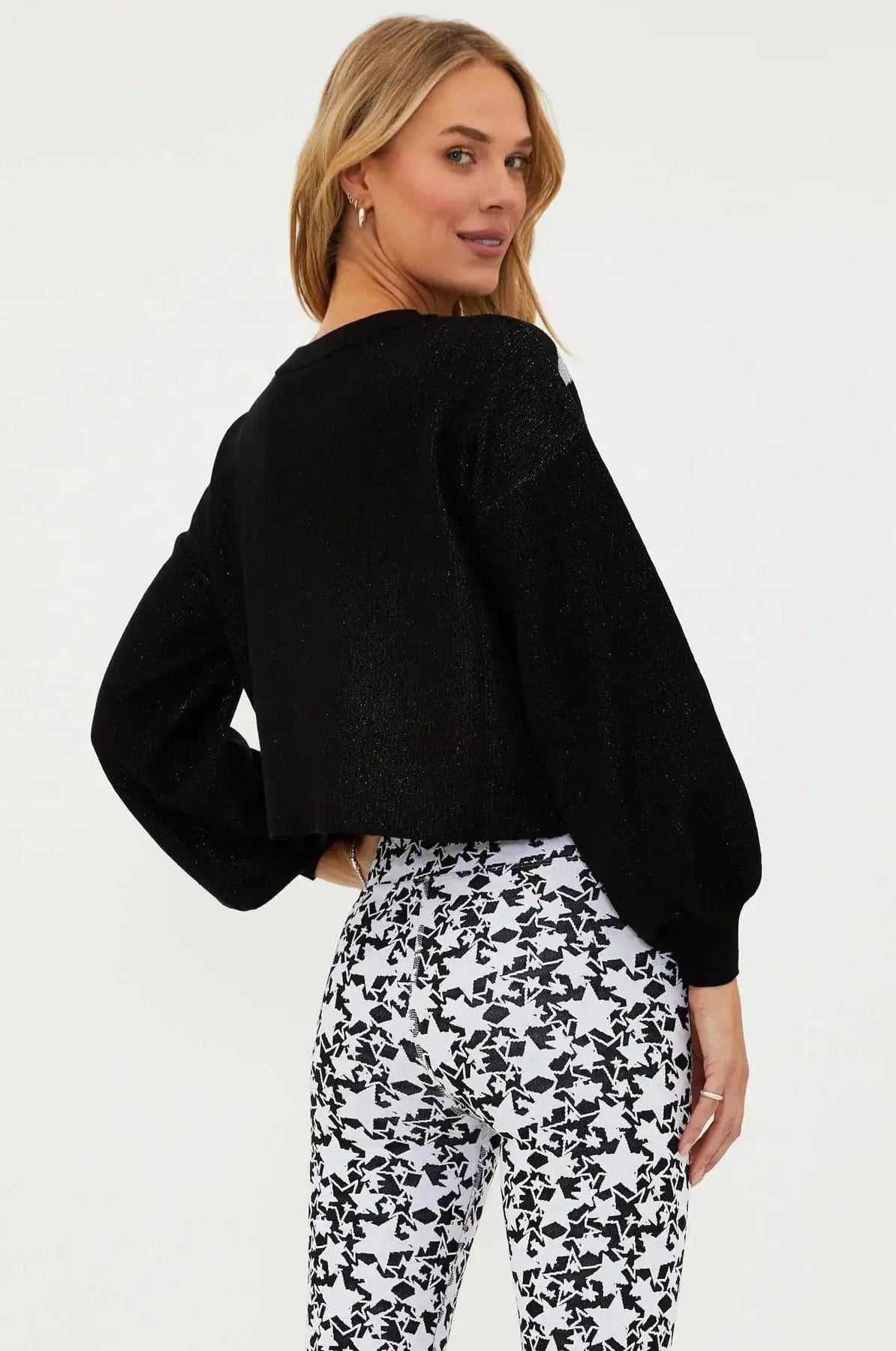 Shop Beach Riot Beach Riot Ava Silver Star Sweater as seen on Malin Andersson Sweater for women – premium loungewear and festival fashion at Spoiled Brat