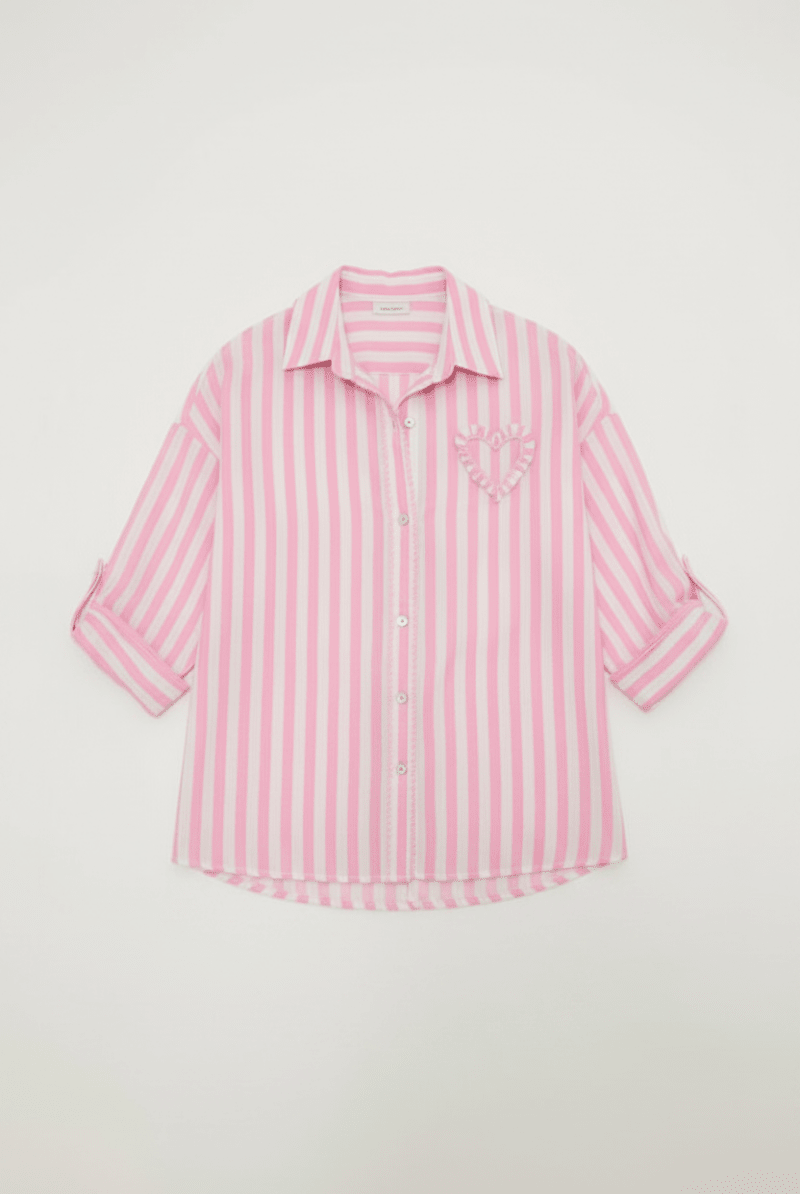 Shop Beach Riot Beach Riot Cassidy Prism Pink Blouse Shirt for women – premium loungewear and festival fashion at Spoiled Brat