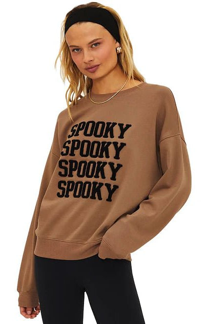 Shop Beach Riot Beach Riot Devyn Spooky Dusk Oversized Sweatshirt Sweater for women – premium loungewear and festival fashion at Spoiled Brat