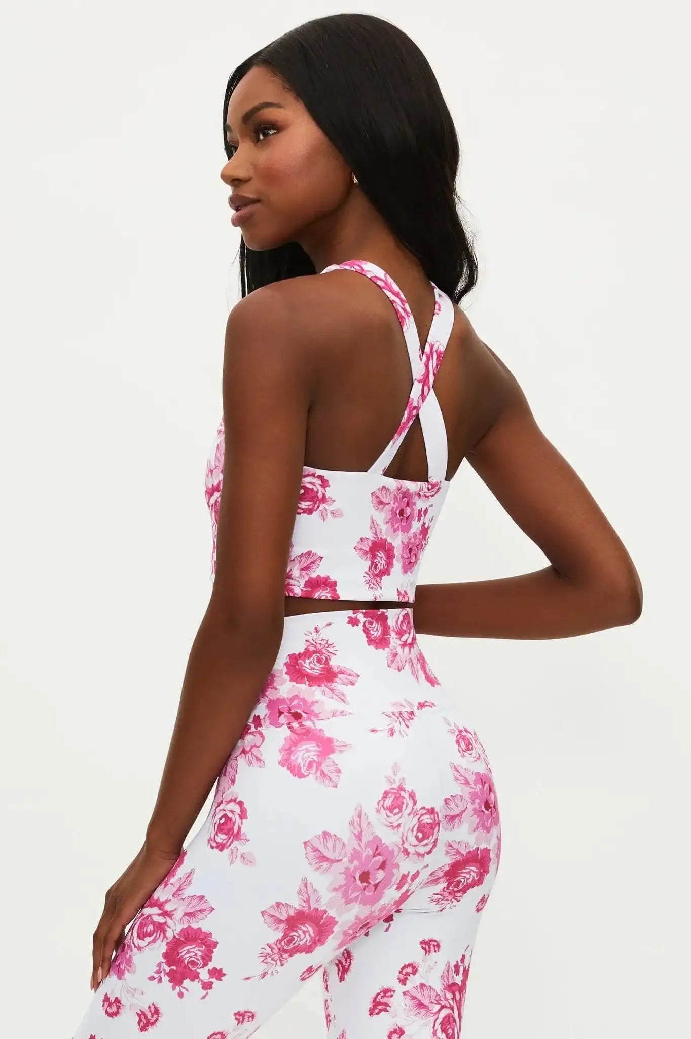 Beach Riot Katya Gym Desert Garden Crop Top as seen on Chloe Sims Crop Top by Beach Riot as seen on celebrities