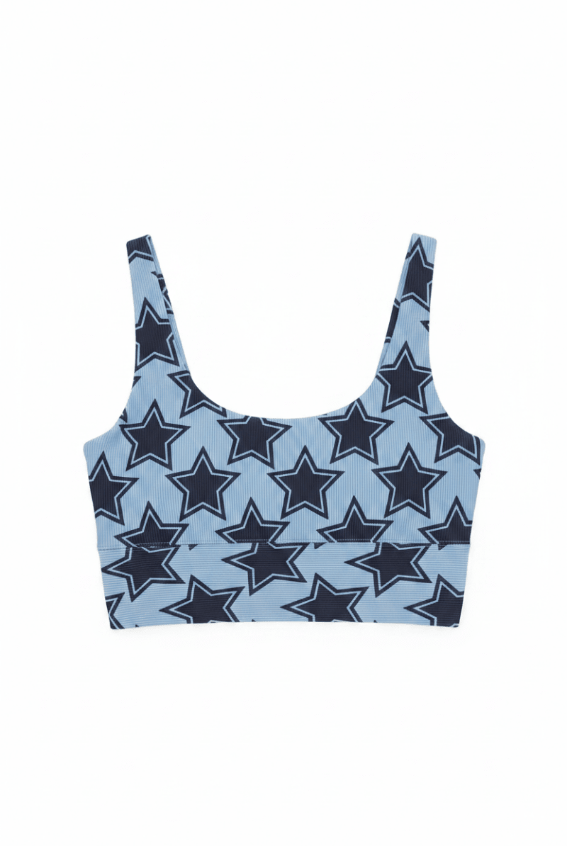 Shop Beach Riot Beach Riot Leah Disco Star Gym Crop Top Crop Top for women – premium loungewear and festival fashion at Spoiled Brat