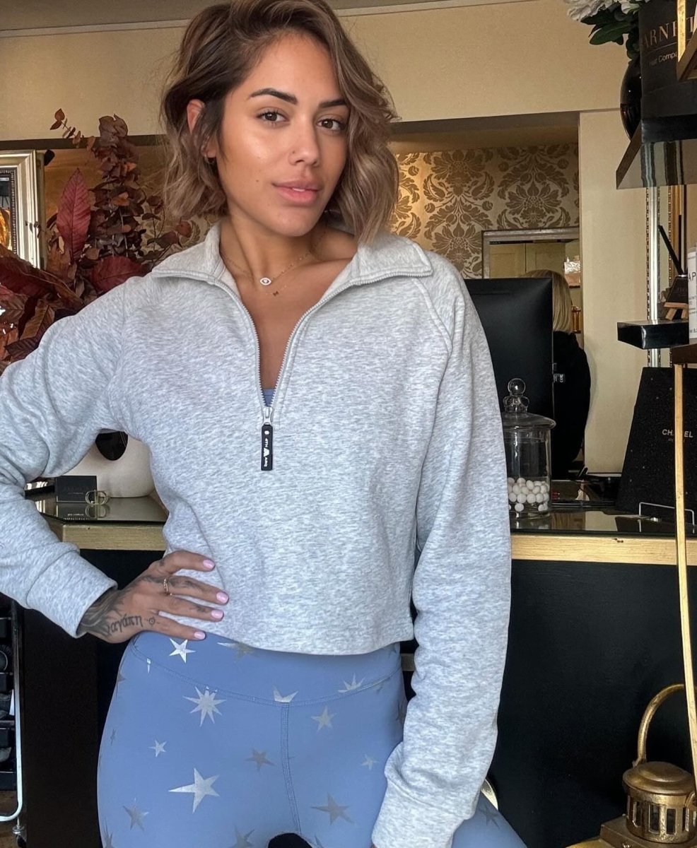 Shop Beach Riot Beach Riot Libby Winter Star Gym Crop Top as seen on Malin Andersson Crop Top for women – premium loungewear and festival fashion at Spoiled Brat