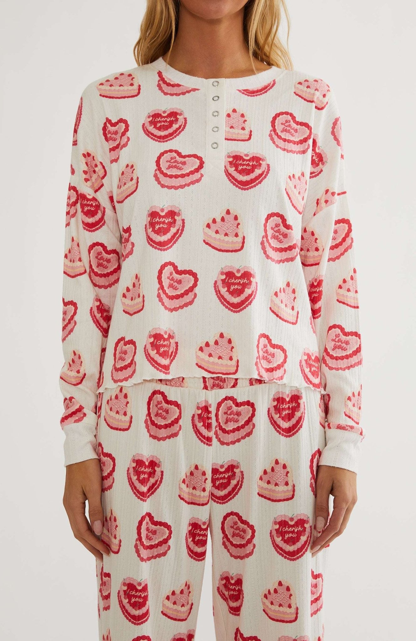 Shop Beach Riot Beach Riot Pacific Long Sleeve PJ Sleep Set Sweat Treat Pyjamas for women – premium loungewear and festival fashion at Spoiled Brat