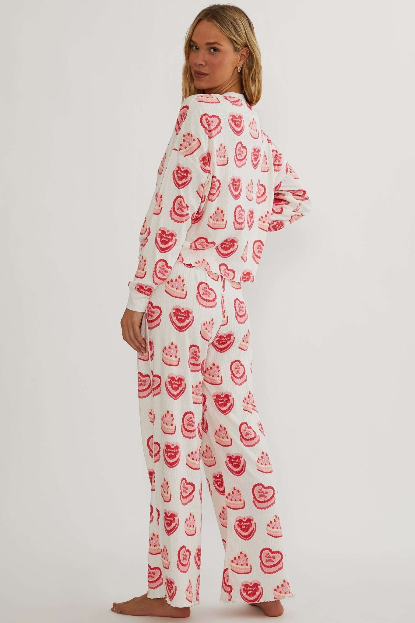 Shop Beach Riot Beach Riot Pacific Long Sleeve PJ Sleep Set Sweat Treat Pyjamas for women – premium loungewear and festival fashion at Spoiled Brat