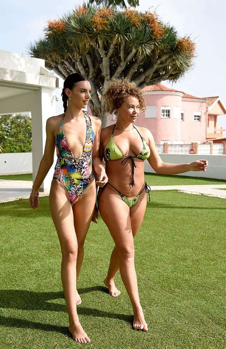 Bitching & Junkfood DUA Bikini Top Neon Rose Bikini Top by Bitching & Junkfood as seen on celebrities