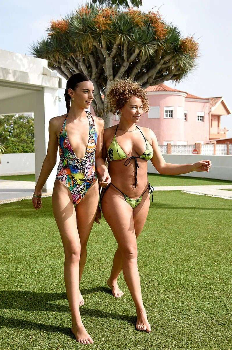 Bitching & Junkfood DUA Bikini Top Neon Rose Bikini Top by Bitching & Junkfood as seen on celebrities