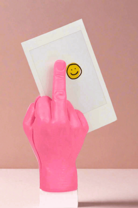 Bitten Design The Finger Magnetic Photo Holder by Bitten – Planter – Pink | Spoiled Brat UK