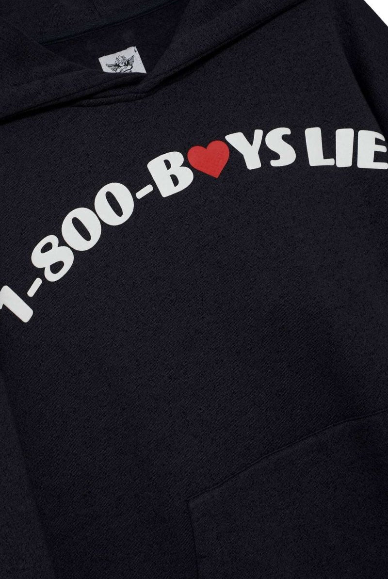 Shop Boys Lie Boys Lie 1 - 800 Heart Racer Hoodie Sweater for women – premium loungewear and festival fashion at Spoiled Brat