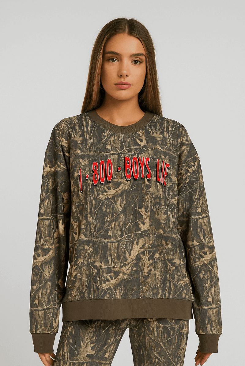 Shop Boys Lie Boys Lie 1 - 800 Manhunt Kara Crewneck Sweater Sweater for women – premium loungewear and festival fashion at Spoiled Brat