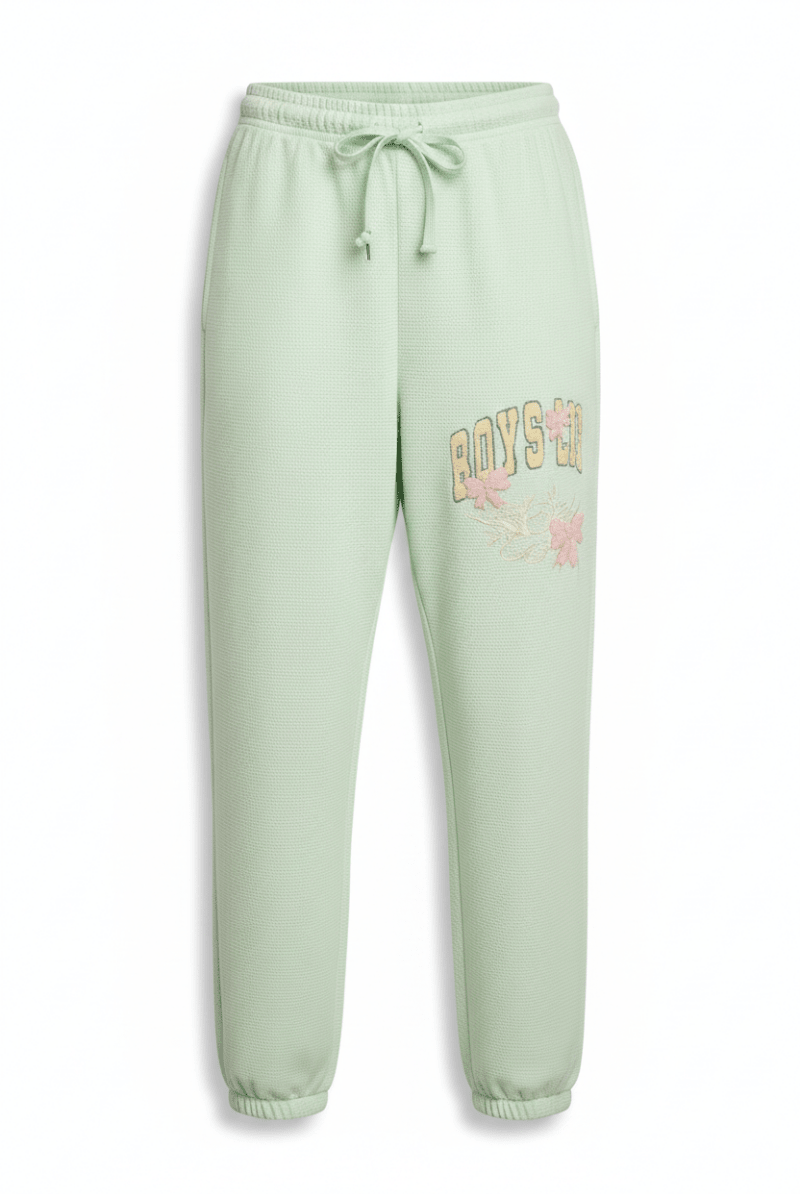 Shop Boys Lie Boys Lie Aura Bows Kimmy Jogger Pants as seen on Chloe Brockett Jogger Bottoms for women – premium loungewear and festival fashion at Spoiled Brat
